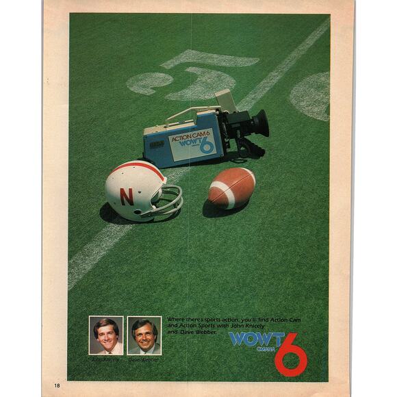WOWT6 Action Cam & Action Sports John Knicely Dave Webber 1979 Ad SAG8-6 - Picture 2 of 2